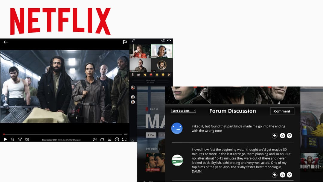 Socialising with Netflix
